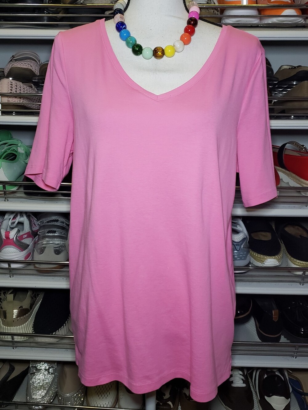 Talbots Pima Cotton V-Neck Tee